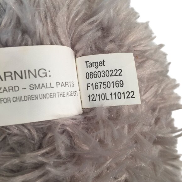 Best Made Toys Grey Bunny Rabbit Plush 13" Sitting Pink Ears Bow Easter Target - Picture 5 of 6